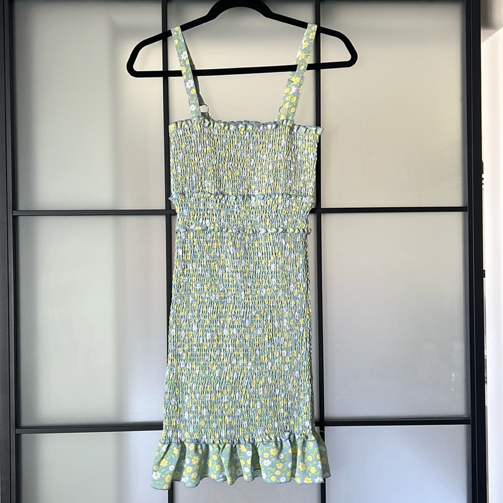 Love tree floral mini dress